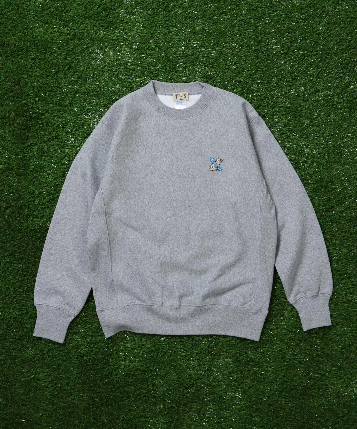 ≪カスタムオーダー≫ TES SURF BUHI CUSTOM ONE POINT EMB CREW SWEAT / ワンポイント刺繍スウェット