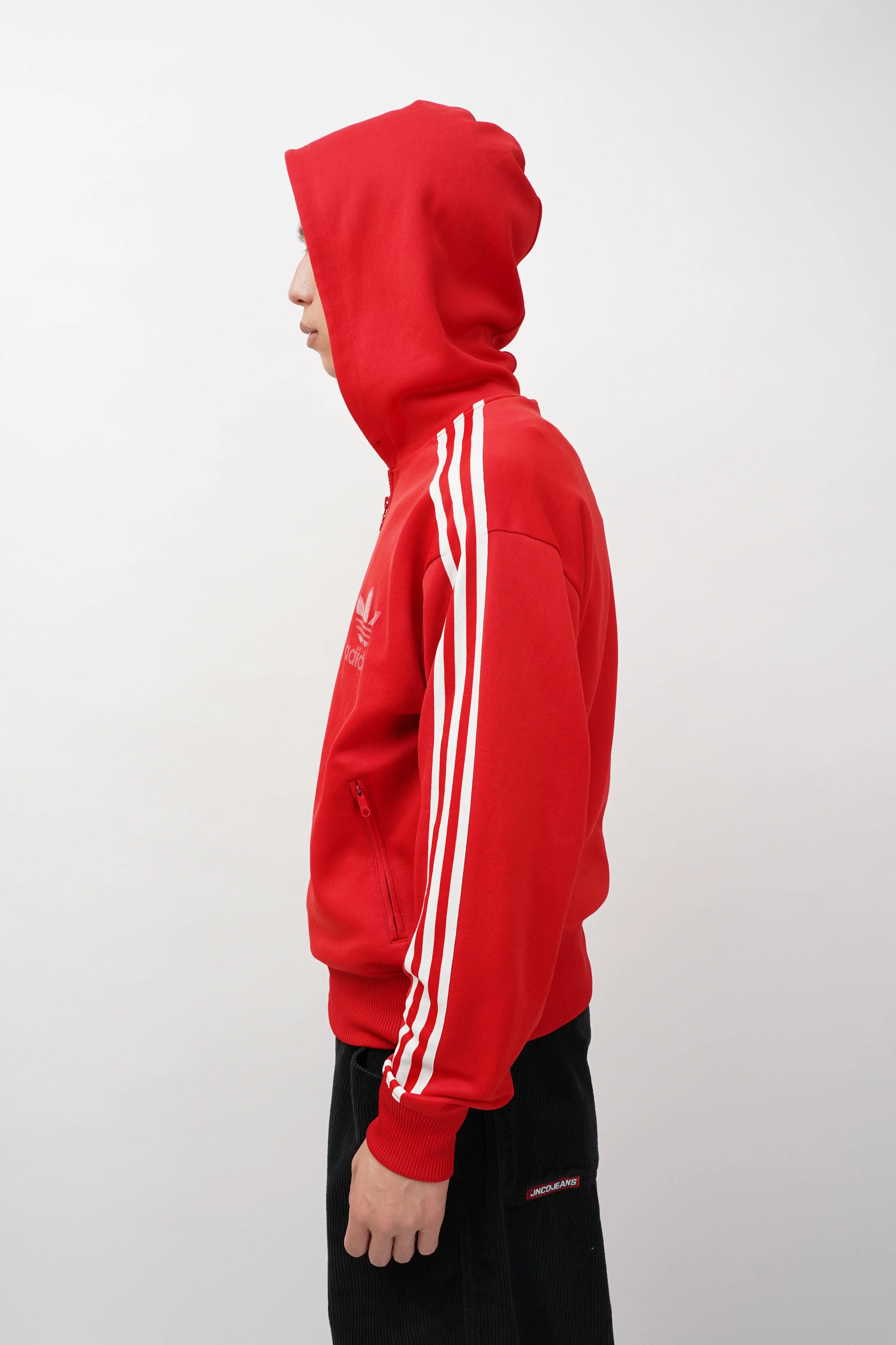 00's "adidas" -Poly/Cotton Jersey Track Jacket-