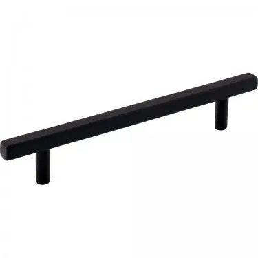 128 MM CENTER-TO-CENTER MATTE BLACK SQUARE DOMINIQUE CABINET BAR PULL #845-128MB