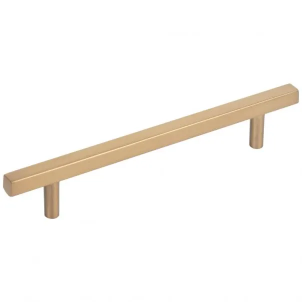 128 mm Center-to-Center Satin Bronze Square Dominique Cabinet Bar Pull #845-128SBZ