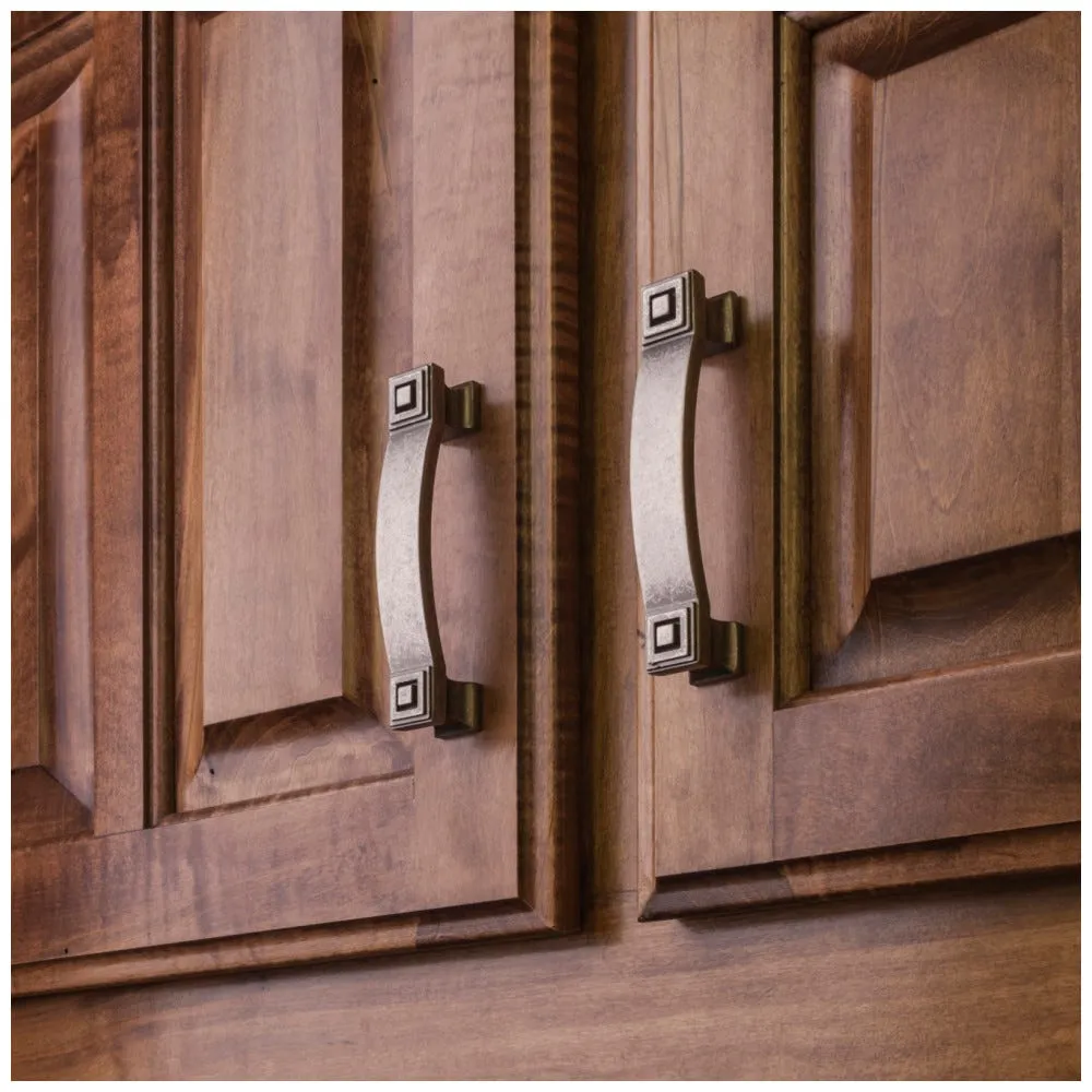 128 mm Center-to-Center Satin Nickel Square Delmar Cabinet Pull (Tomlin)