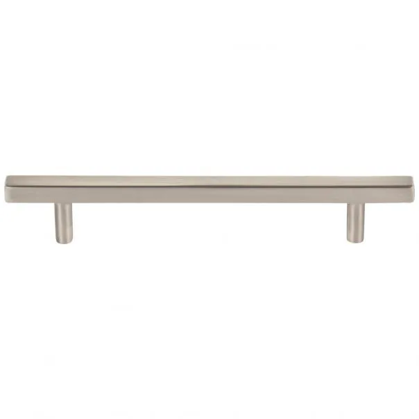 128 mm Center-to-Center Satin Nickel Square Dominique Cabinet Bar Pull #845-128SN