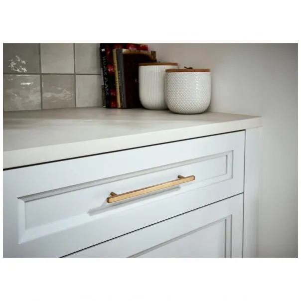 160 mm Center-to-Center Satin Nickel Square Dominique Cabinet Bar Pull #845-160SN