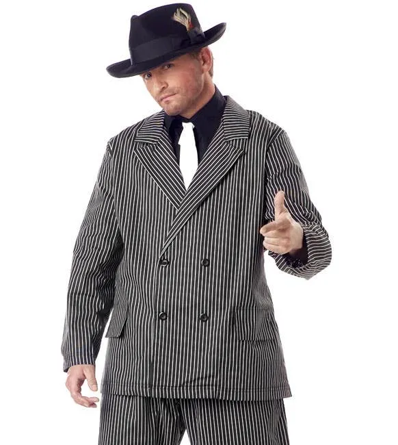 1920s Mens Plus Size Gangster Dress Up Costume