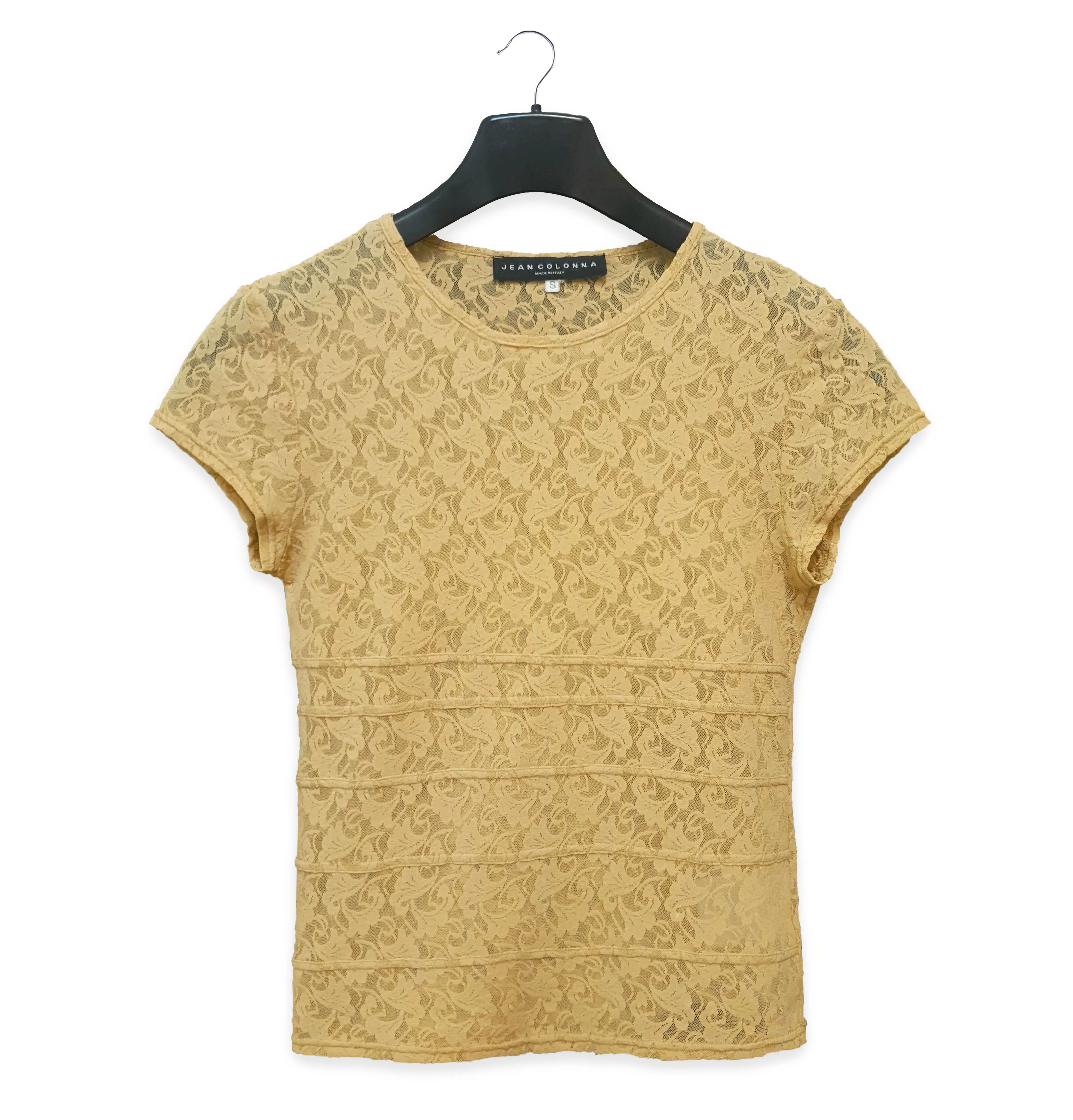 1996 T-Shirt with Seam Details in Stretch Lace