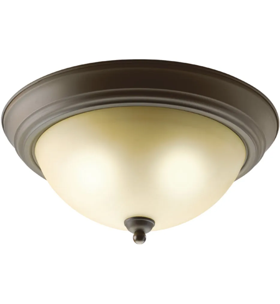 2 Light Flush Mount Light by Kichler 8112NI - LightingFront