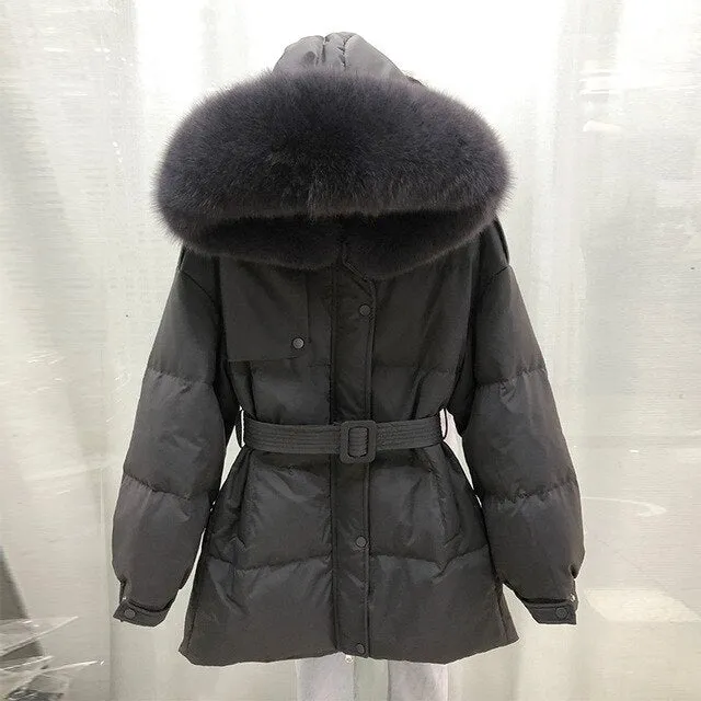 2020 High Quality Winter Women's Jacket 90% White Duck Down Coat