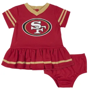 49ers Baby Girl Team Dress with Bloomers