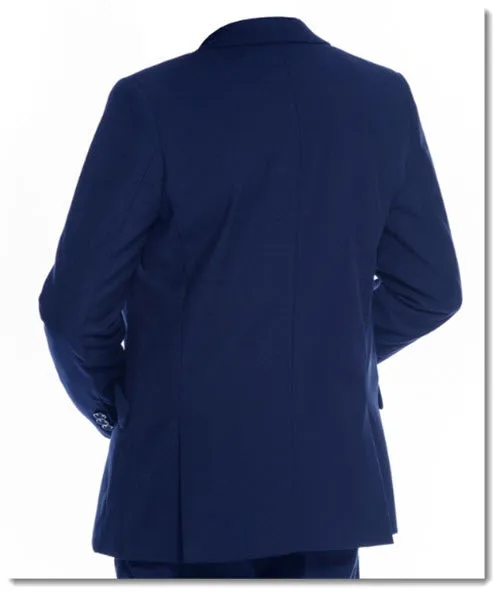 694 - Navy Slim Cut Boys 5pce Suit