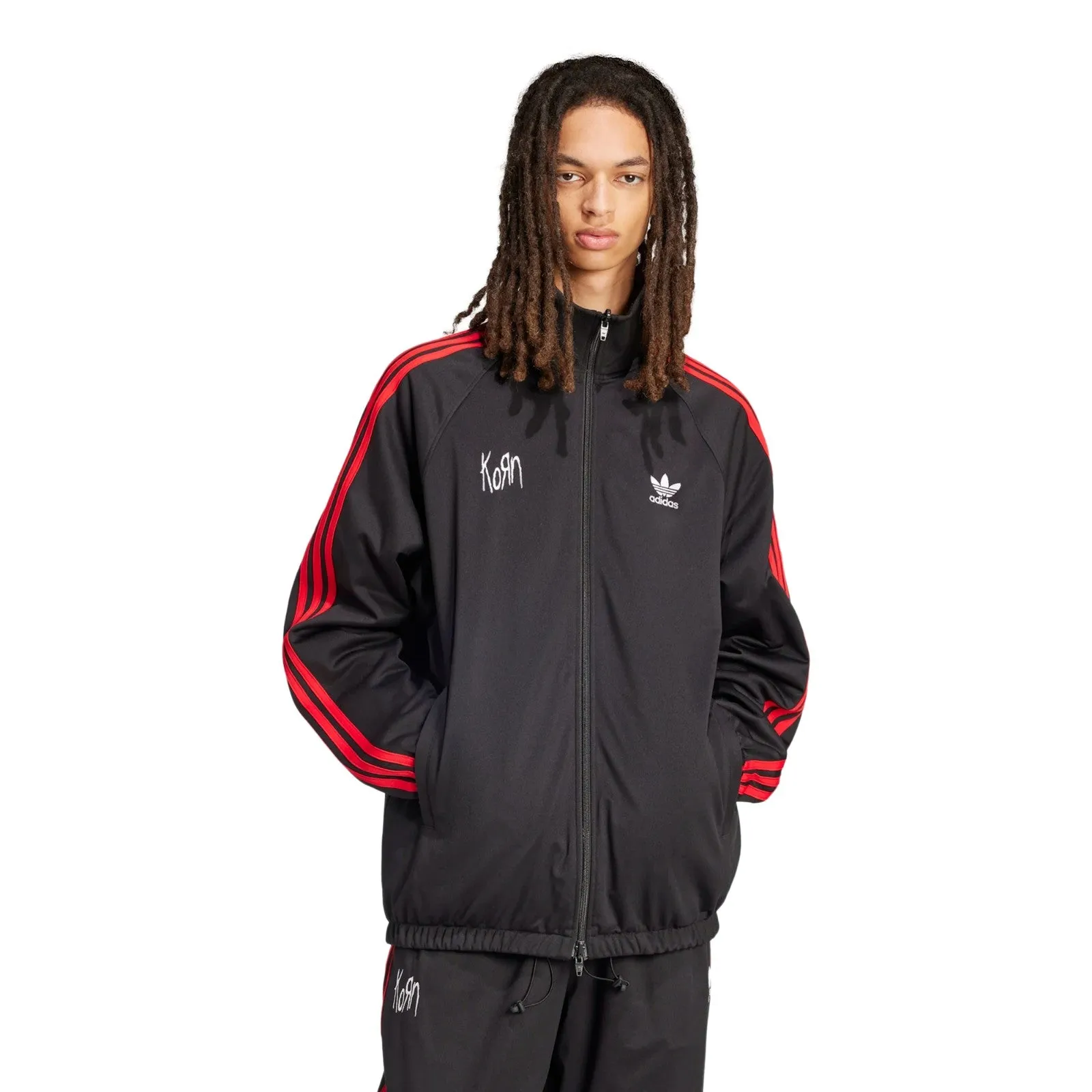 Adidas Originals x KORN (Black) Men's Reversible Track Top Jacket JG1341