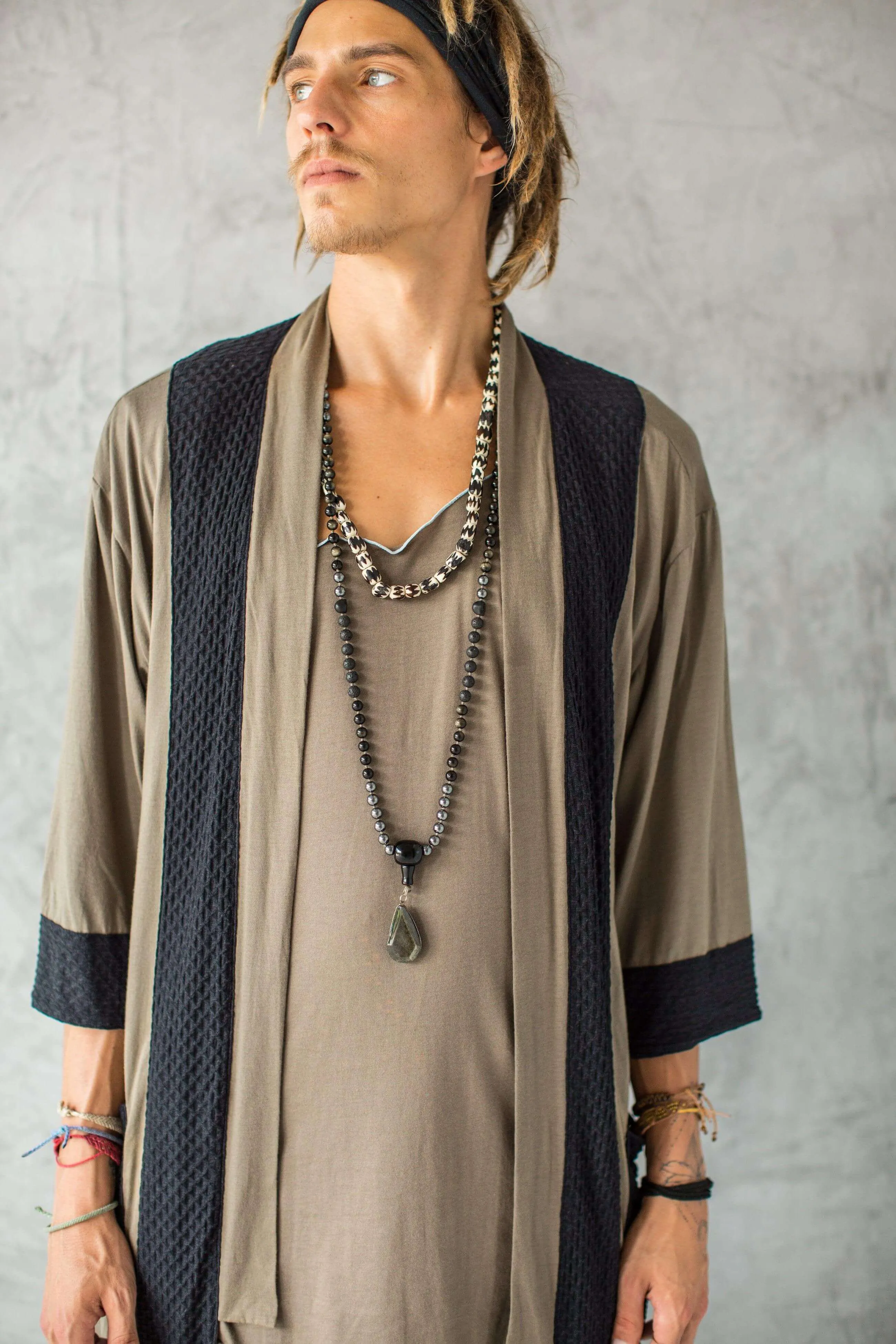 AGUNG - Elegant Premium Cotton Kimono Cardigan Robe