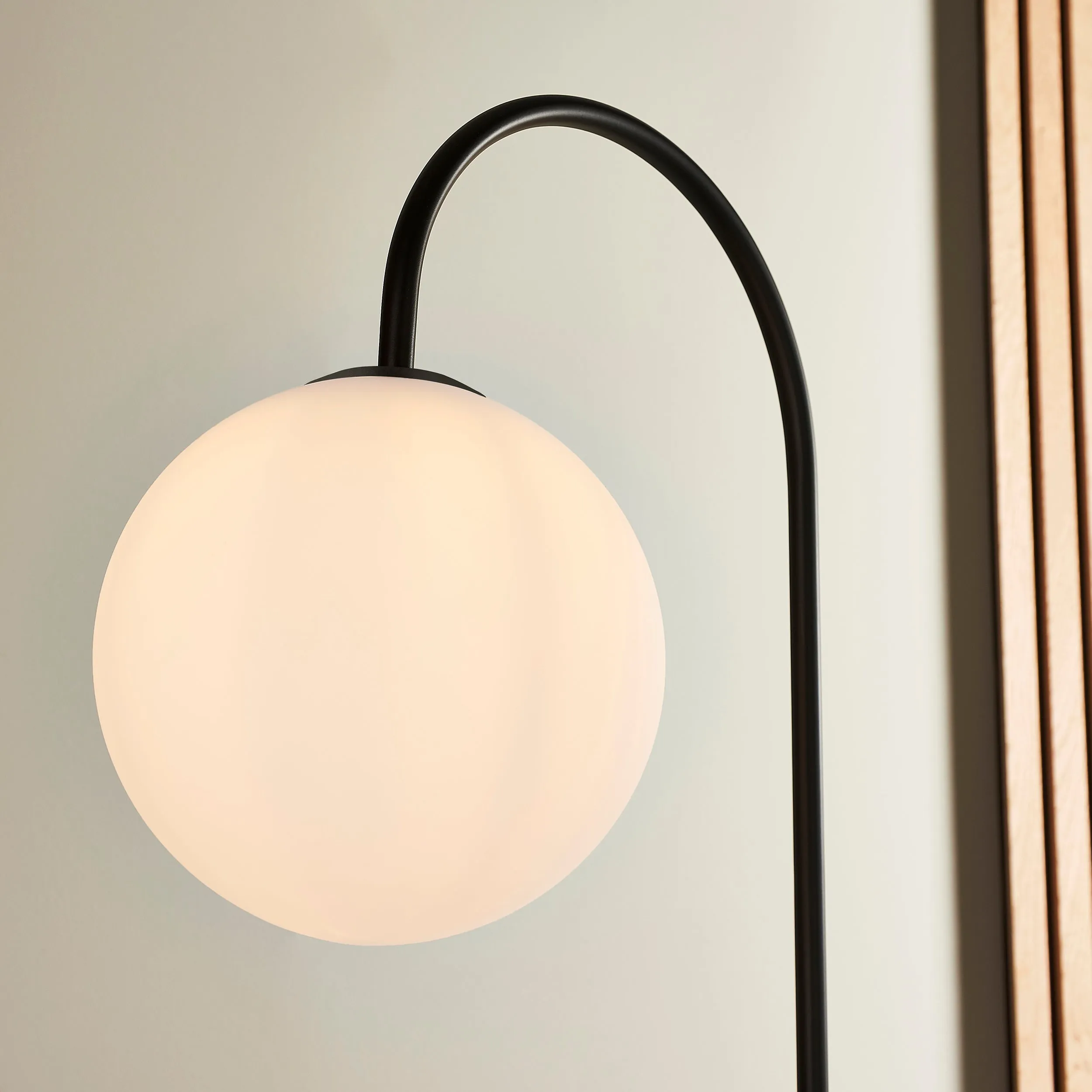 Amos Fusion Floor Lamp Satin Black