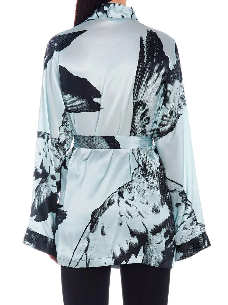 Ann Demeulemeester Printed Kimono Jacket