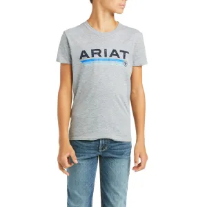 Ariat Children's Logo Short Sleeve Heather Grey T-Shirt 10037016