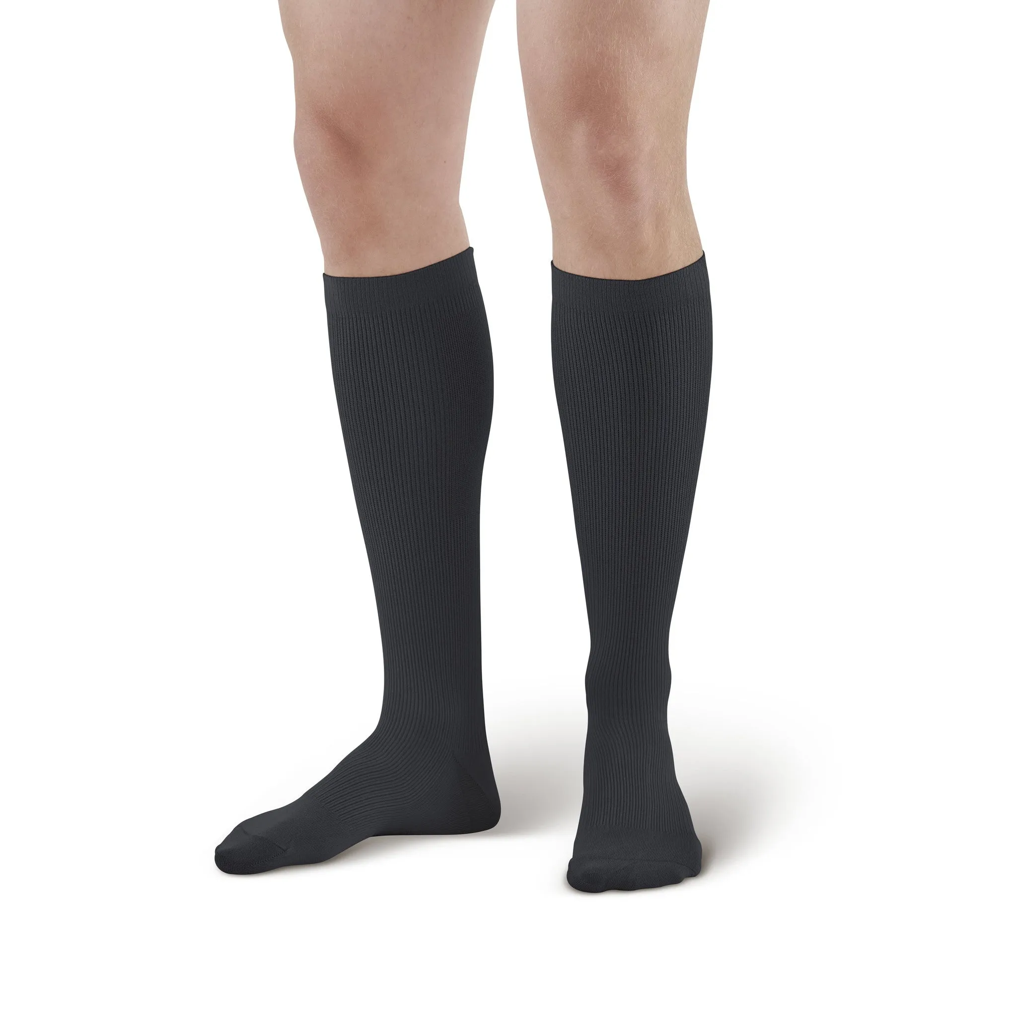 AW 101 Men's Microfiber Knee High Dress Socks 15-20 mmHg