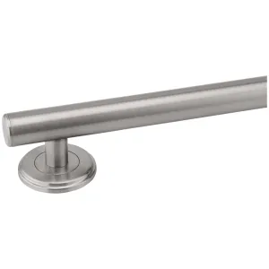 Bathroom Grab Bar, Contemporary, Round Escutcheon, 24 In. X 1 1/4 In.