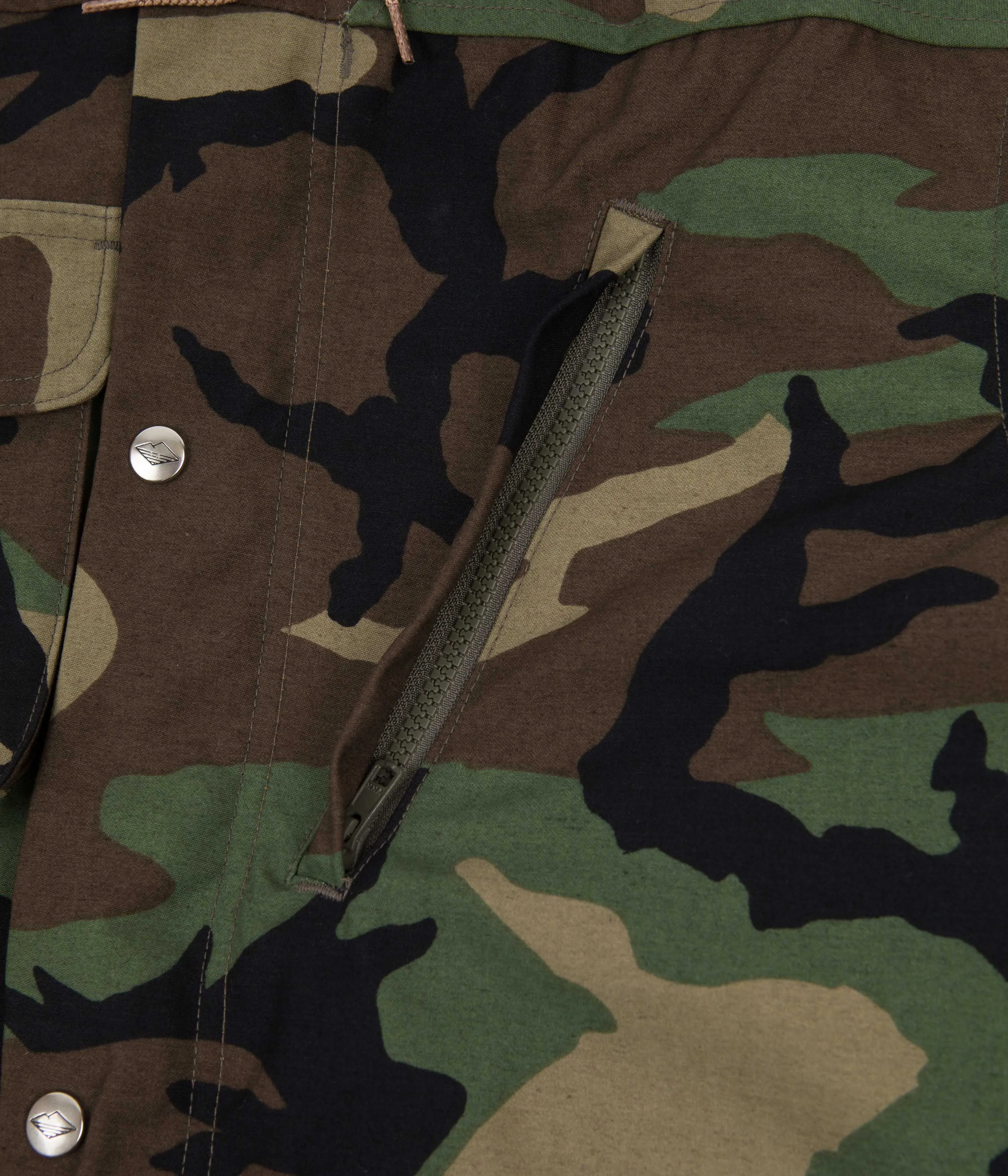 Battenwear Travel Shell Parka - Woodland Camo