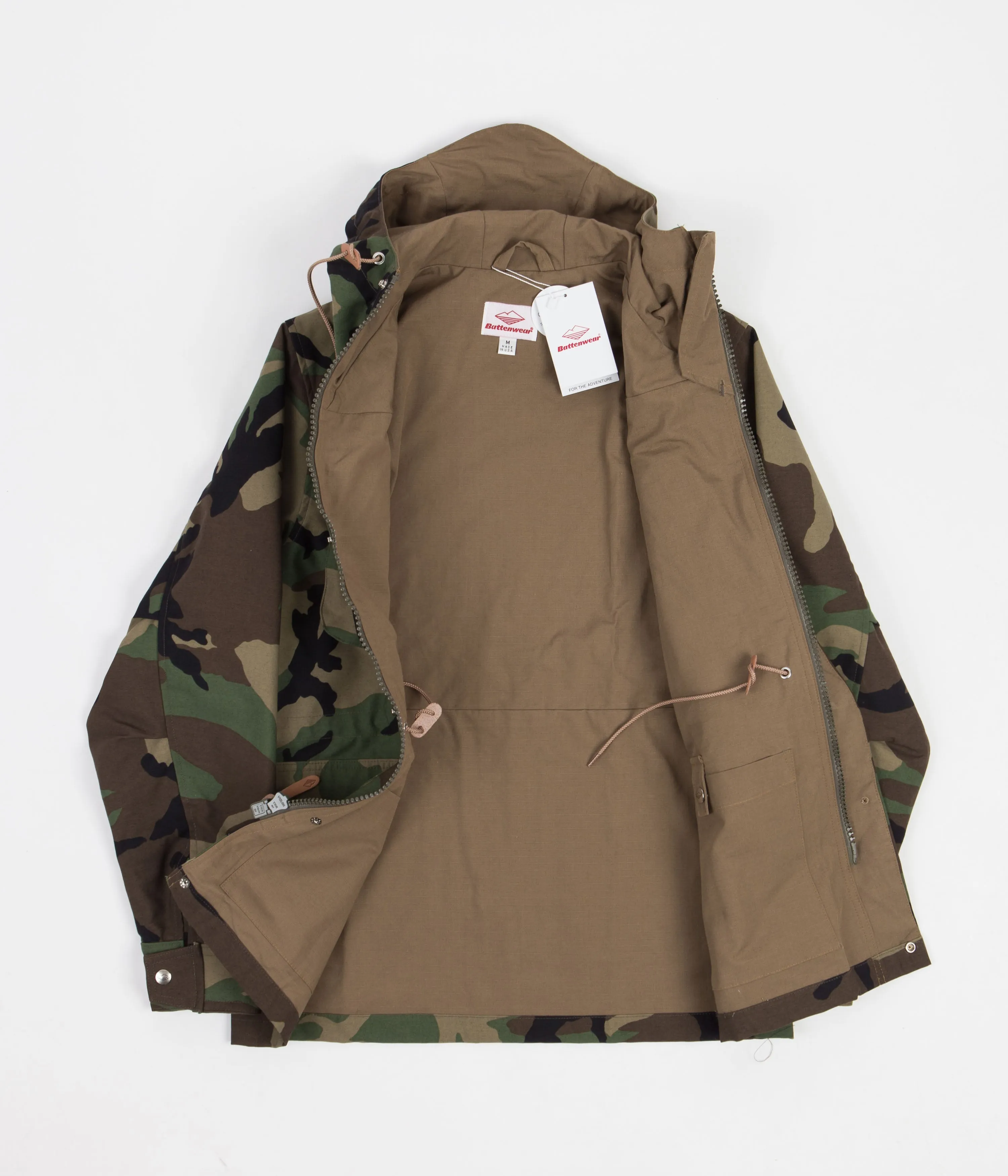 Battenwear Travel Shell Parka - Woodland Camo