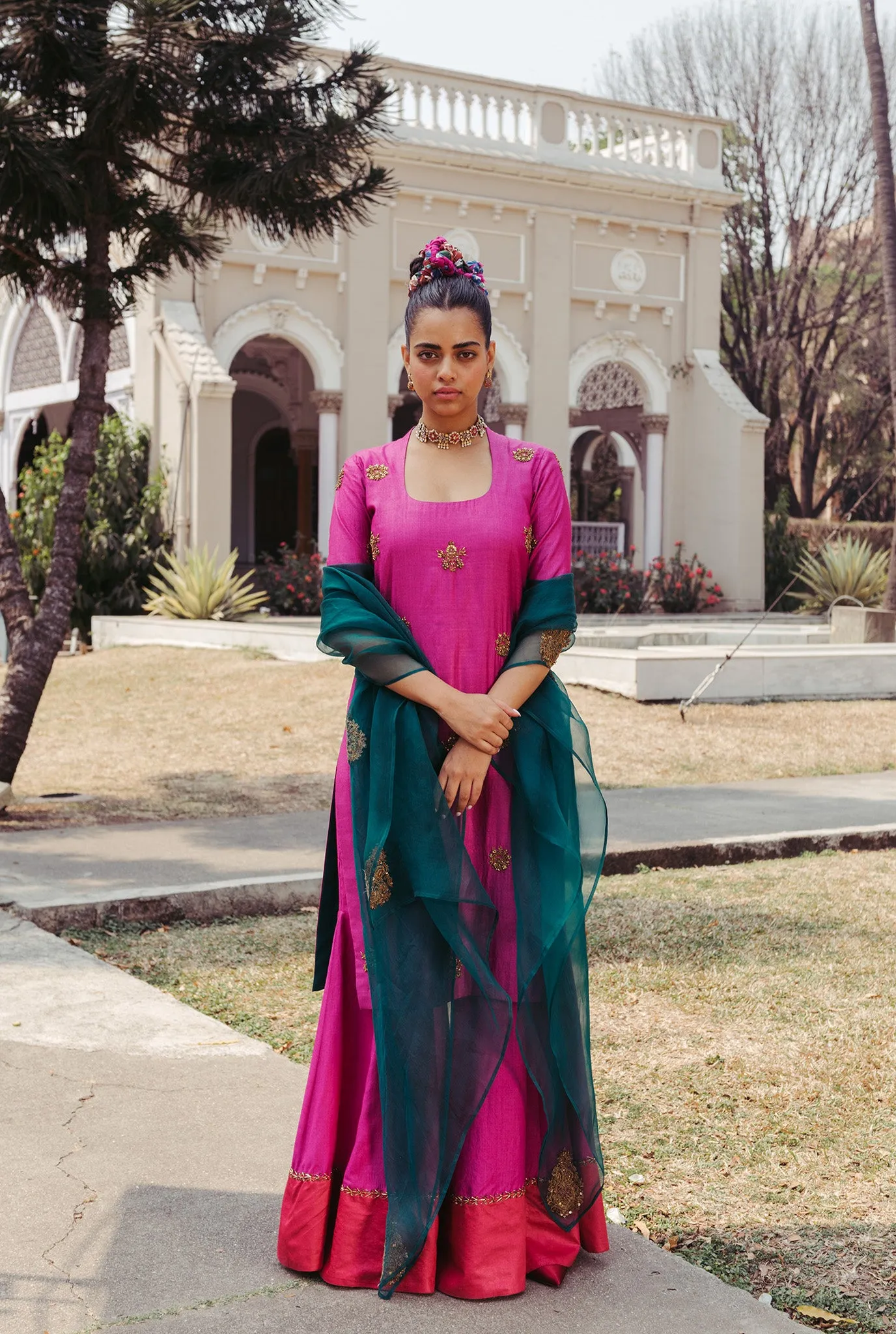 Begum Silk Kurta Set   Dupatta