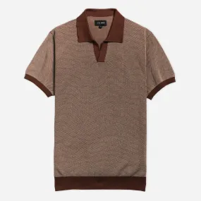 Birdseye Sweater Latte Polo