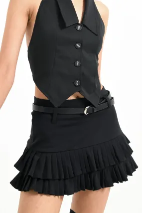 Black Chilling Mini Skirt