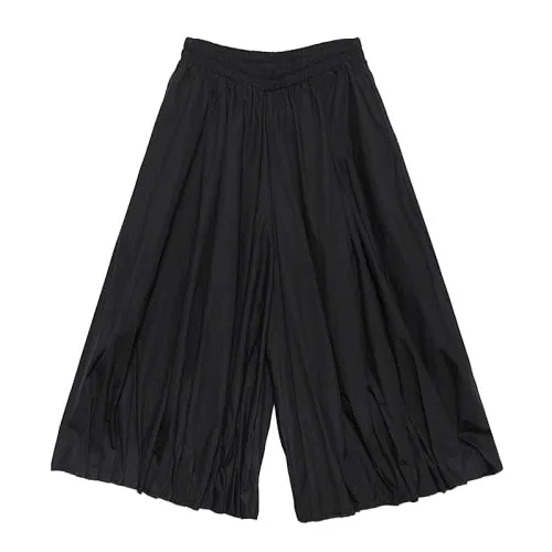 Black Hakama Pants Pleated