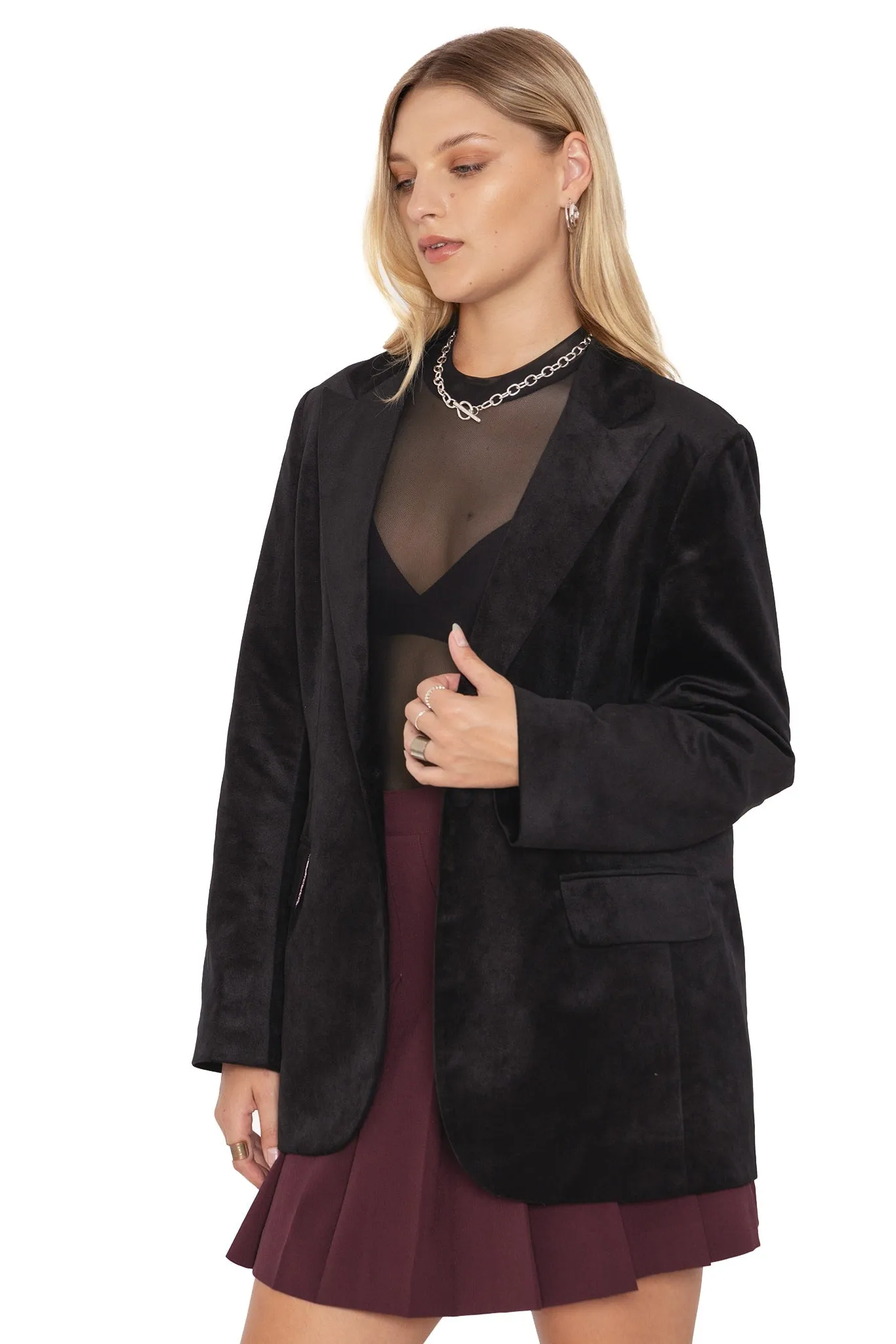 Black Velvet Burial Games Blazer