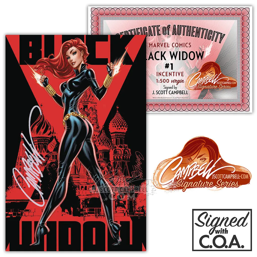 Black Widow #1 J. Scott Campbell [B] INCENTIVE 1:500 Virgin