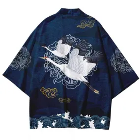 Blue Crane Kimono Jacket