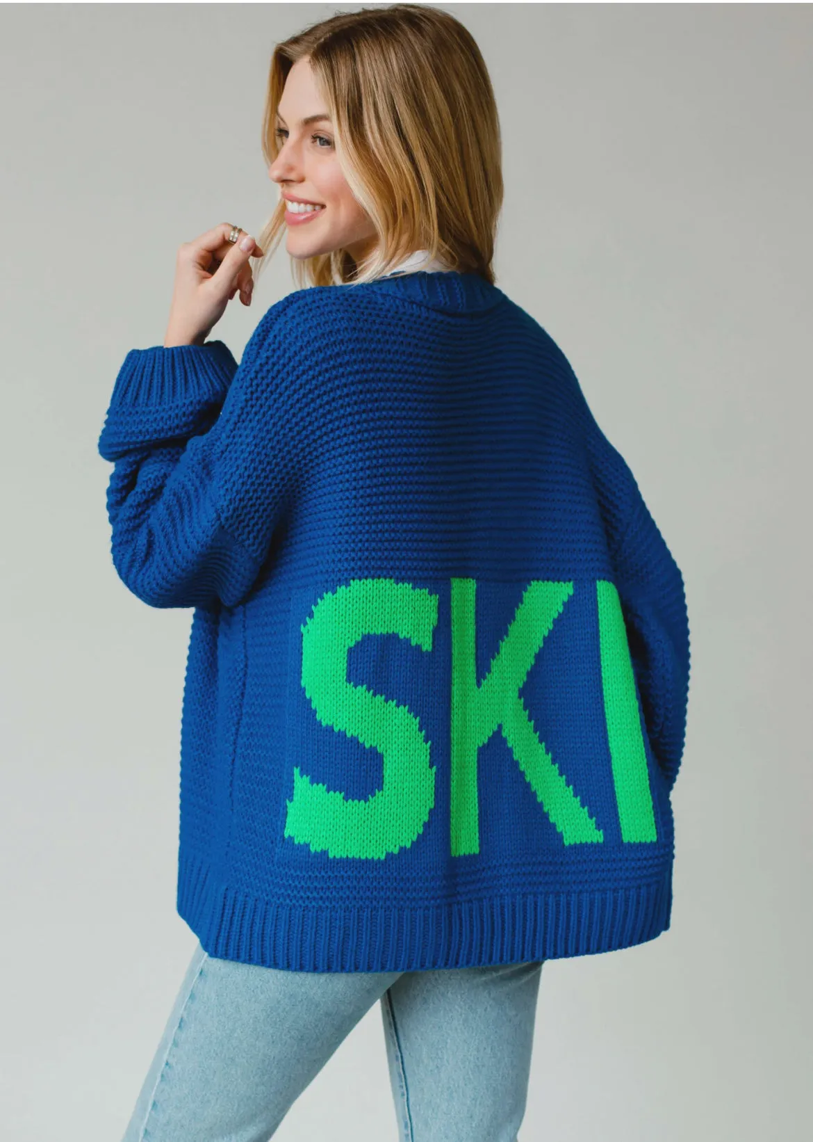 Blue Ski Cardigan