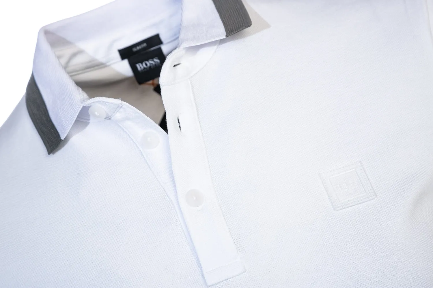 BOSS Ptrans Polo Shirt in White