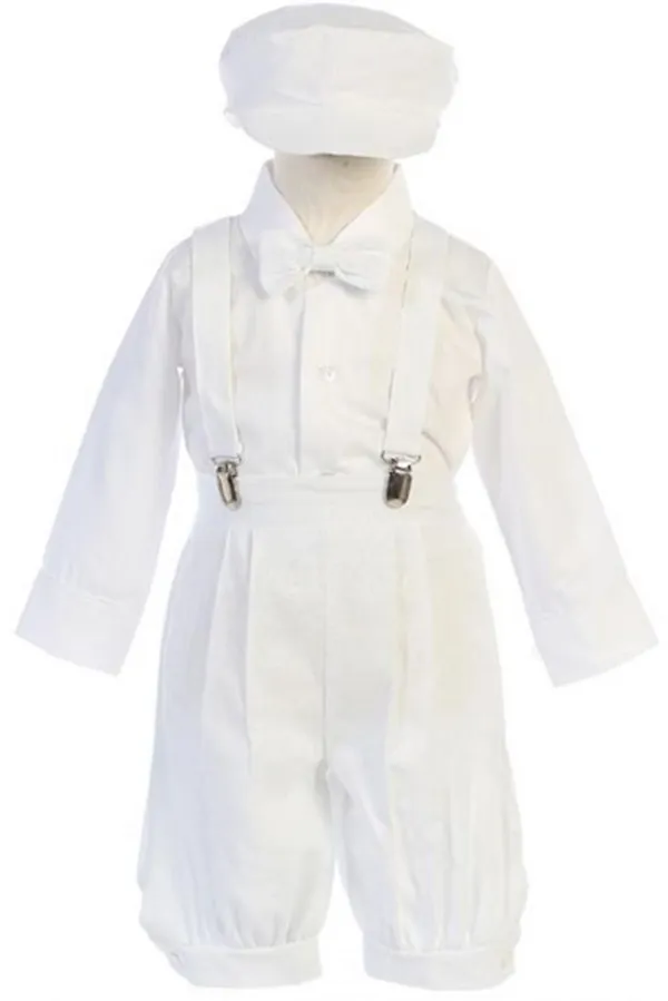 Boys Linen Suspender Set - G827