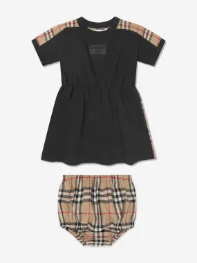 Burberry Baby Girls Lenore Dress With Bloomers in Black