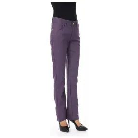 BYBLOS Purple Cotton Women Pants