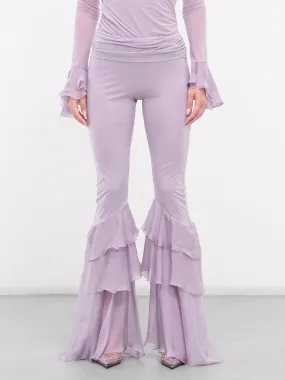 Chiffon Ruffle Pants (4P039A-N0710-LAVENDER)