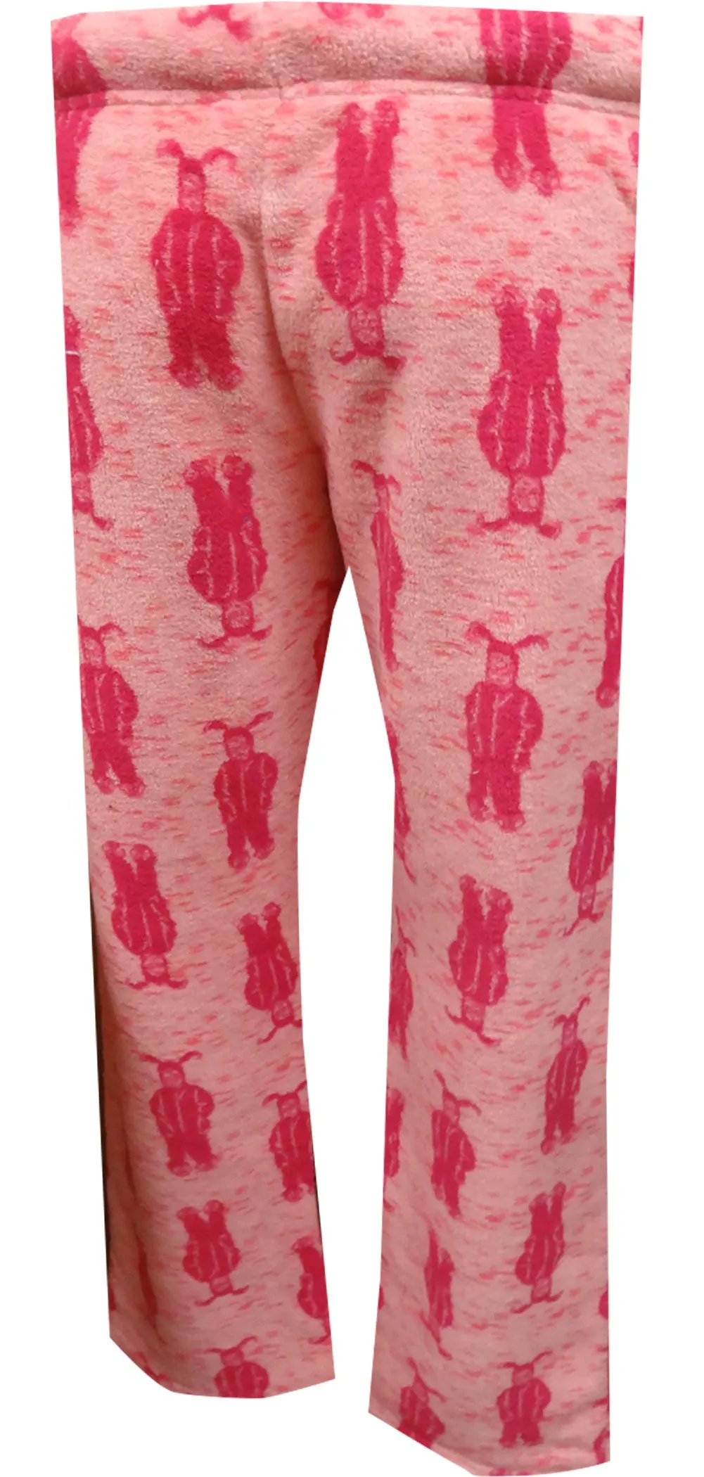 Christmas Story Ralphie Pink Bunny Plush Junior Cut Lounge Pants