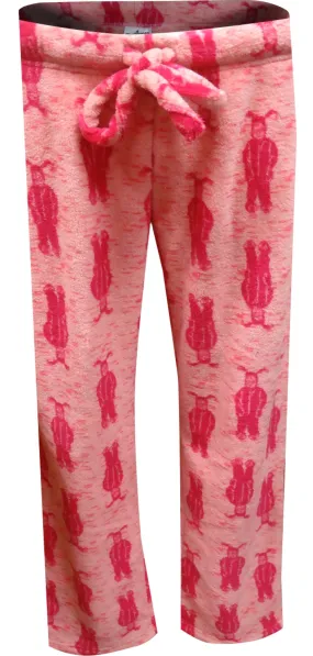 Christmas Story Ralphie Pink Bunny Plush Junior Cut Lounge Pants