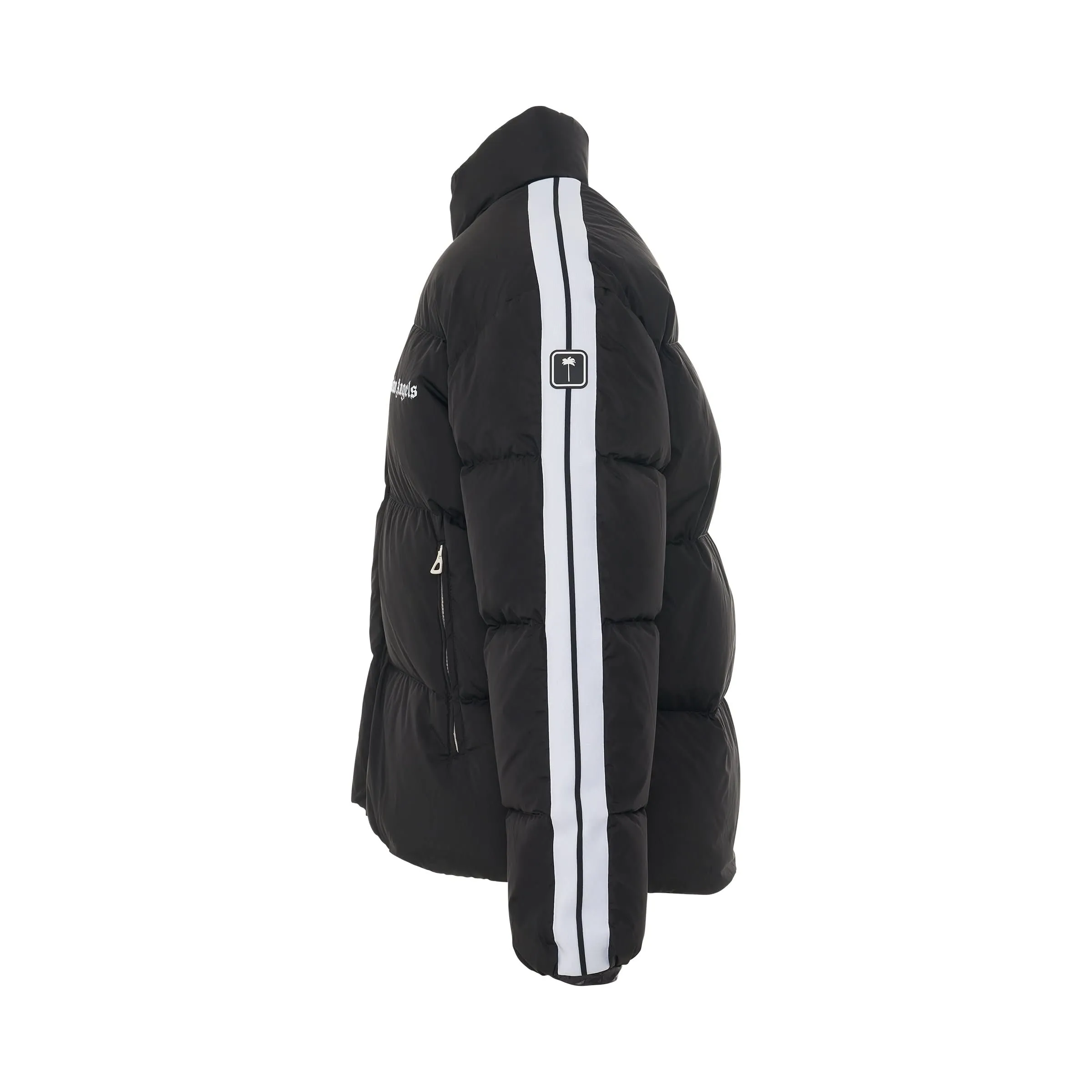 Classic Track Down Jacket in Black/White