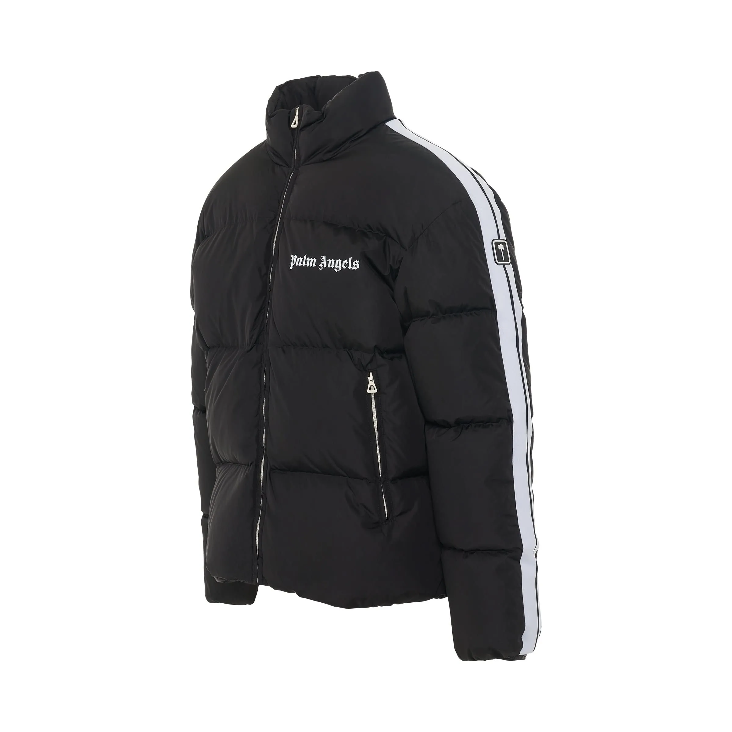 Classic Track Down Jacket in Black/White