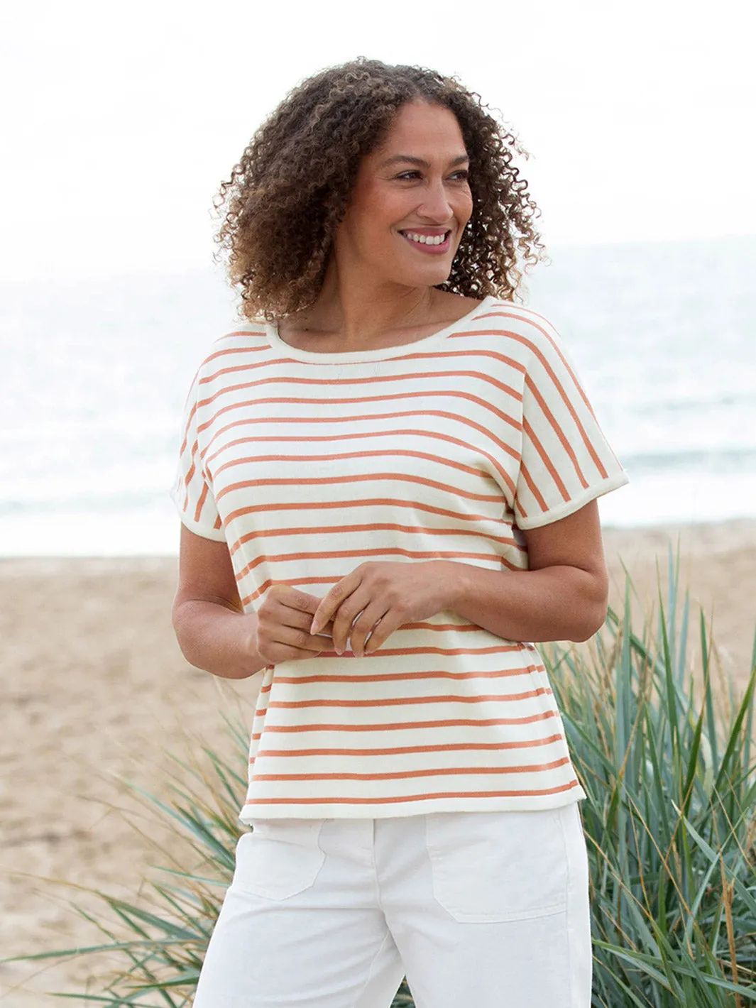 Creech knit top coral