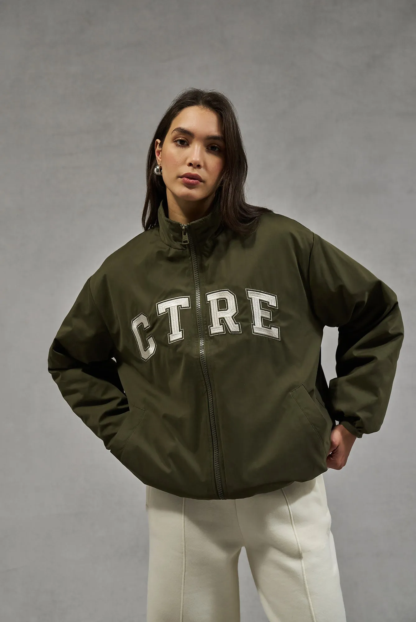 CTRE TRACK JACKET - KHAKI