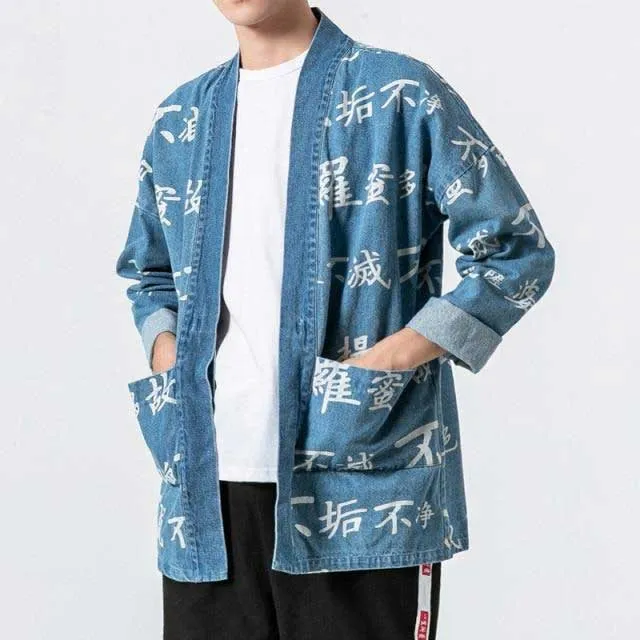 Denim Kimono Cardigan Jacket