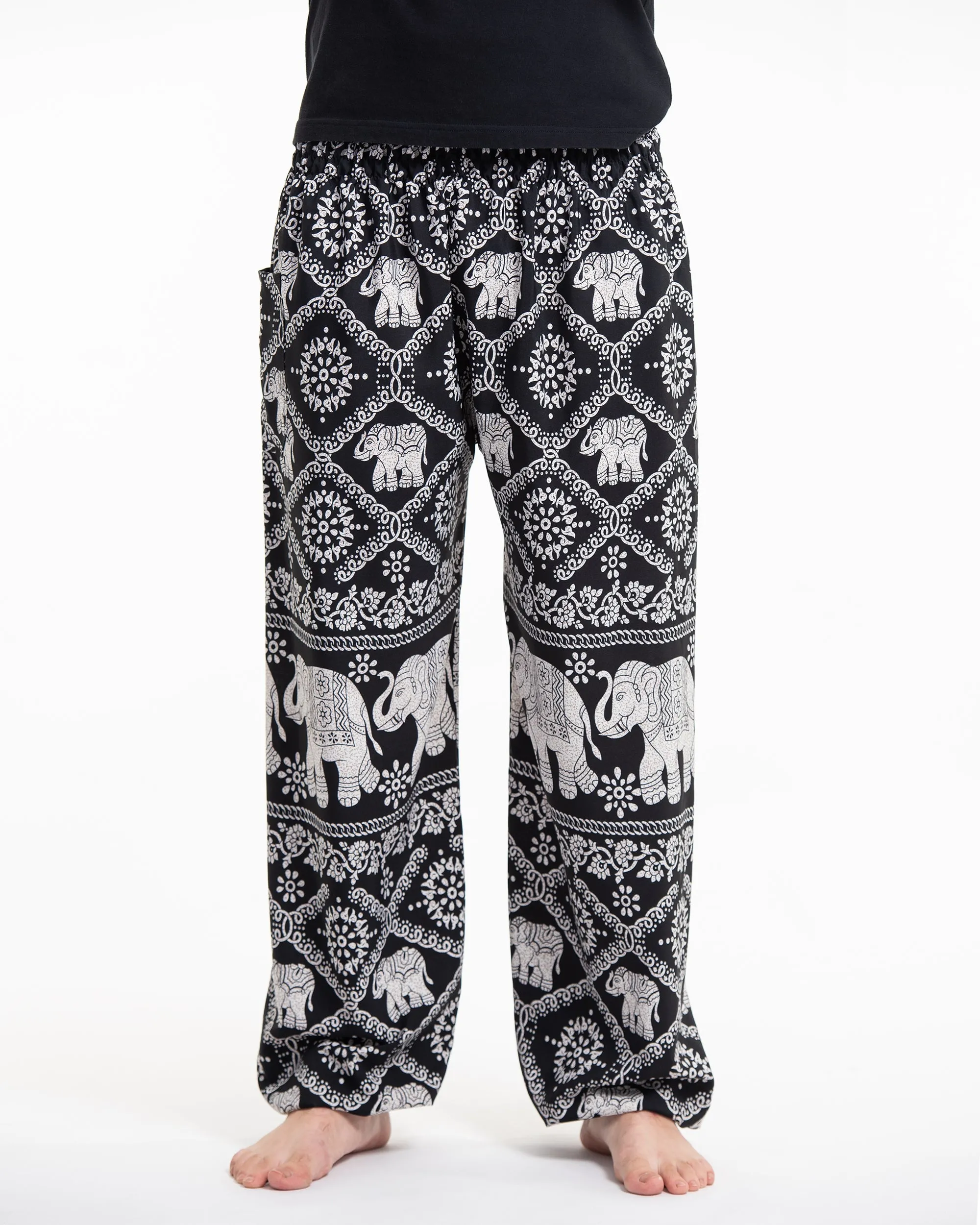 Diamond Elephant Tall Harem Pants in Black