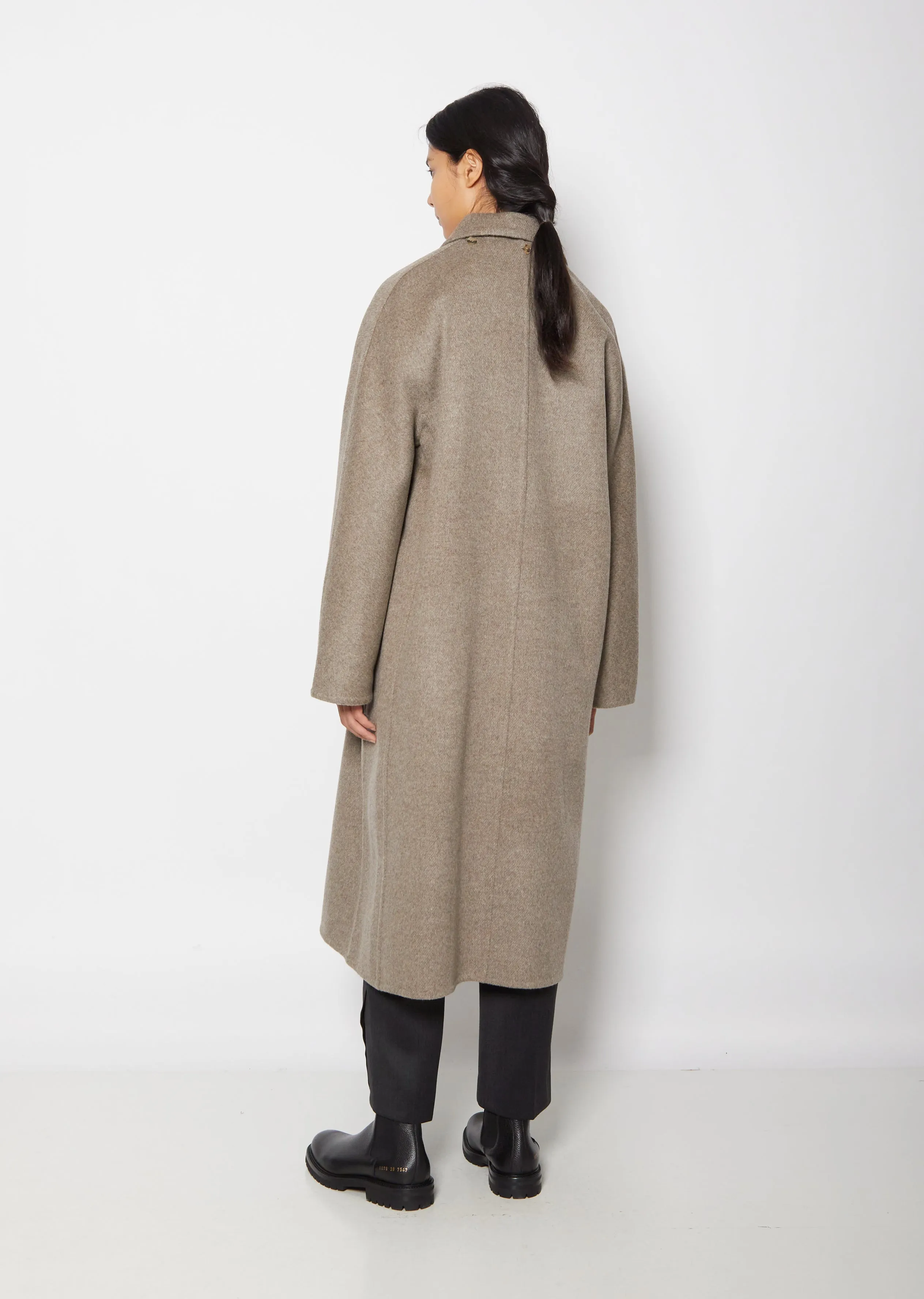 Double-Face Yak Coat — Grey