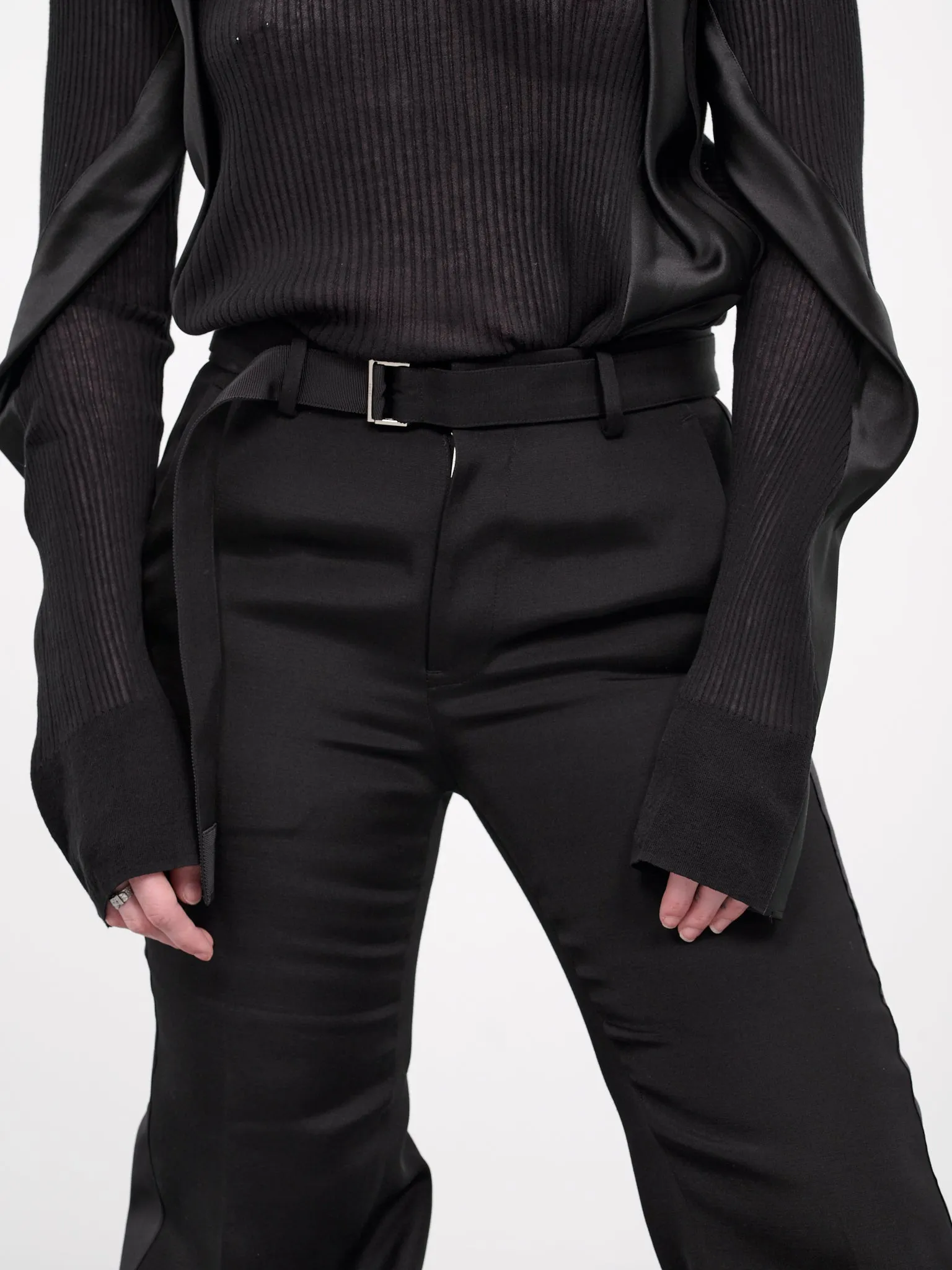 Double-Faced Trousers (24-07212-001-BLACK)