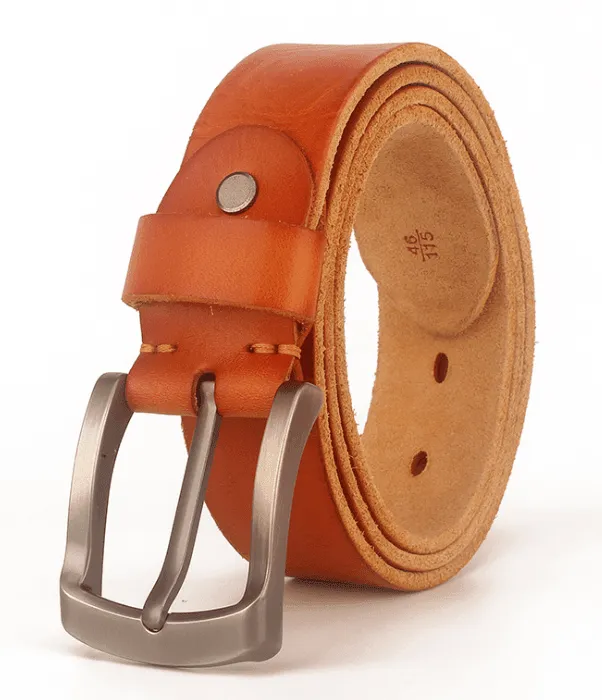 Dressy Matt Finish Casual Leather Belt