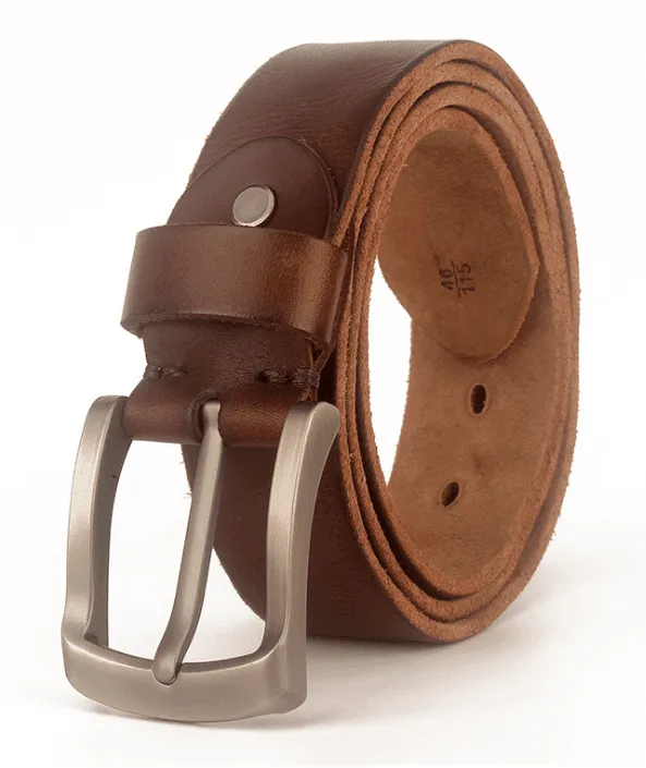 Dressy Matt Finish Casual Leather Belt