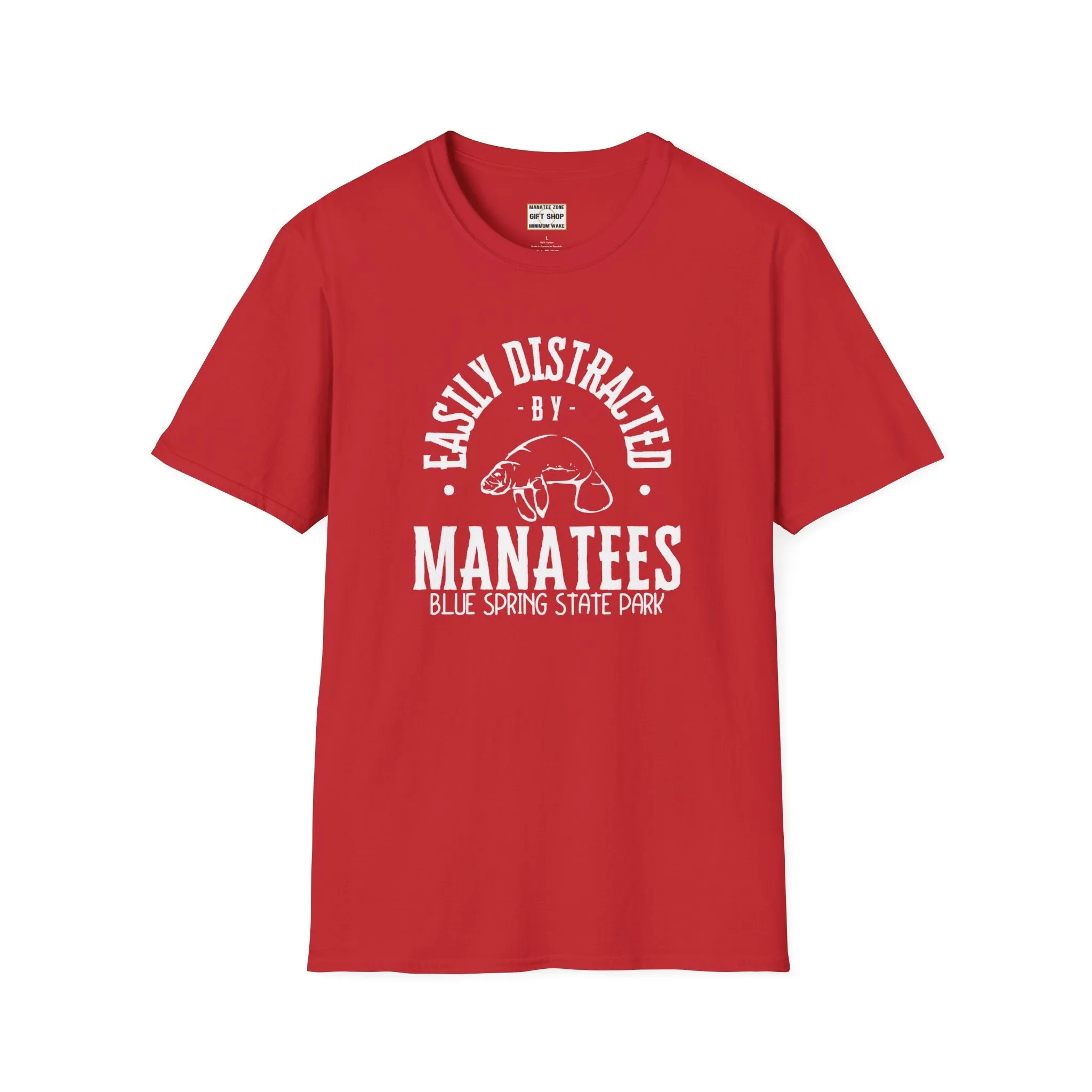 Easily Distracted by Manatees  • Unisex Softstyle T-Shirt