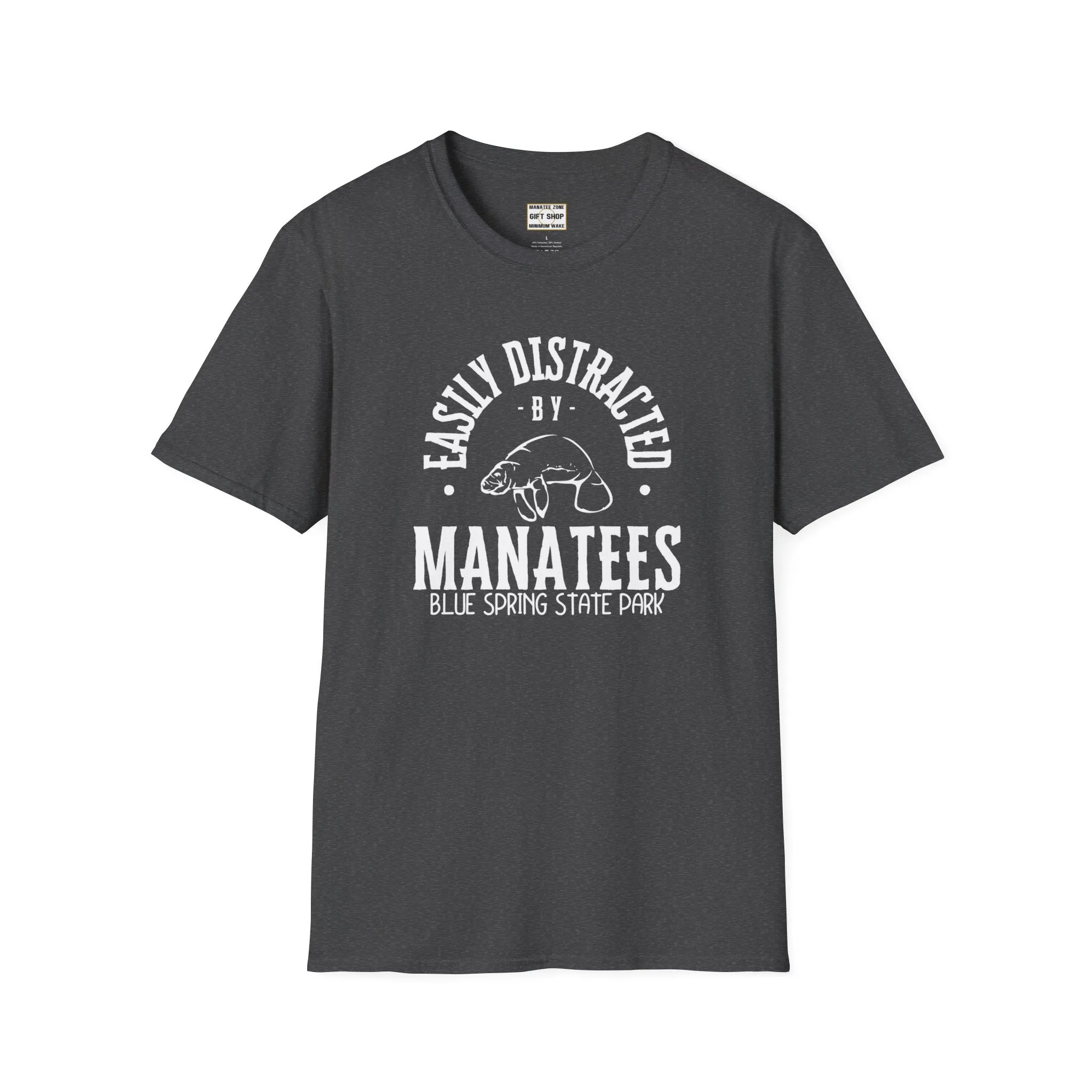 Easily Distracted by Manatees  • Unisex Softstyle T-Shirt