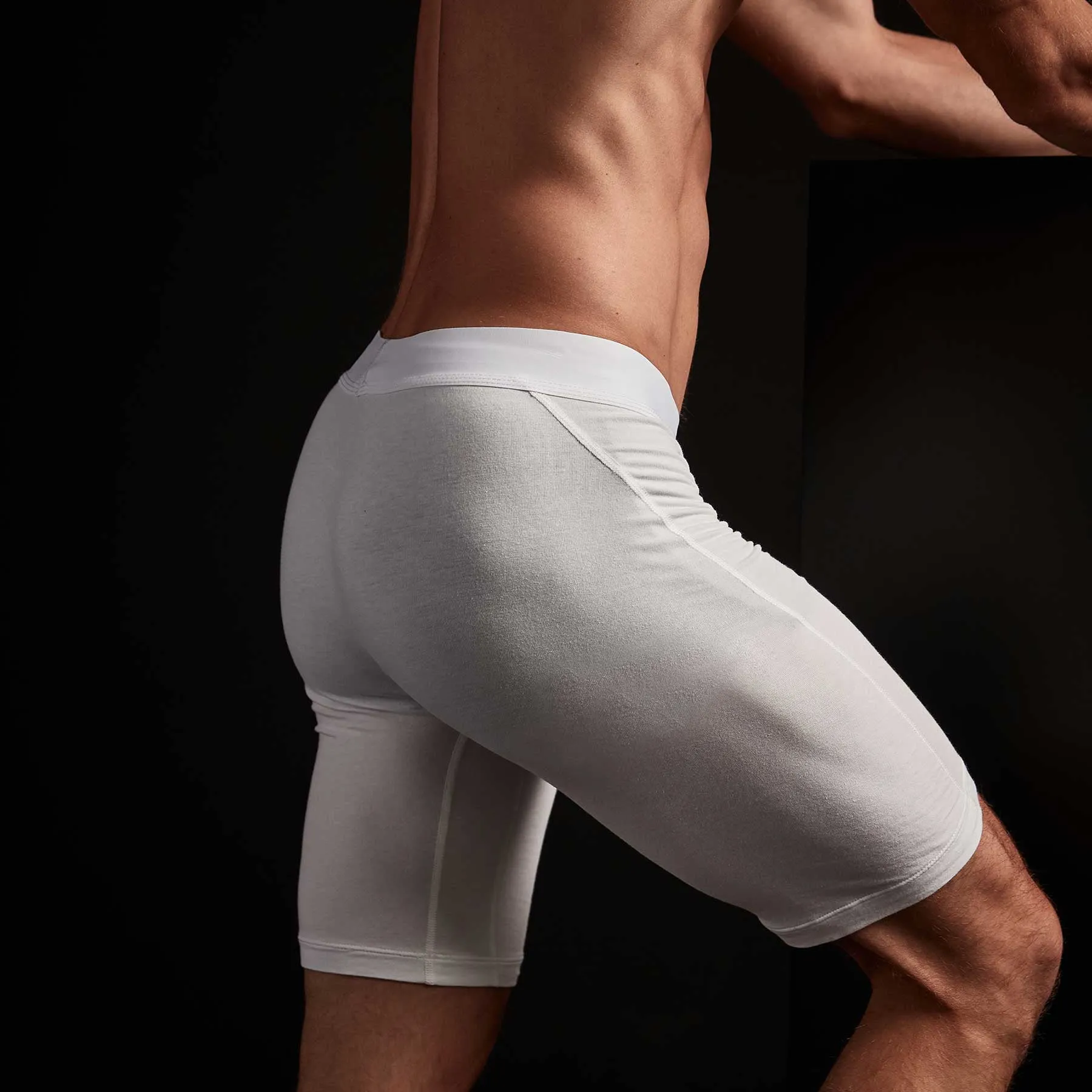 Elevated Lotus Sport Boxer  Long - White